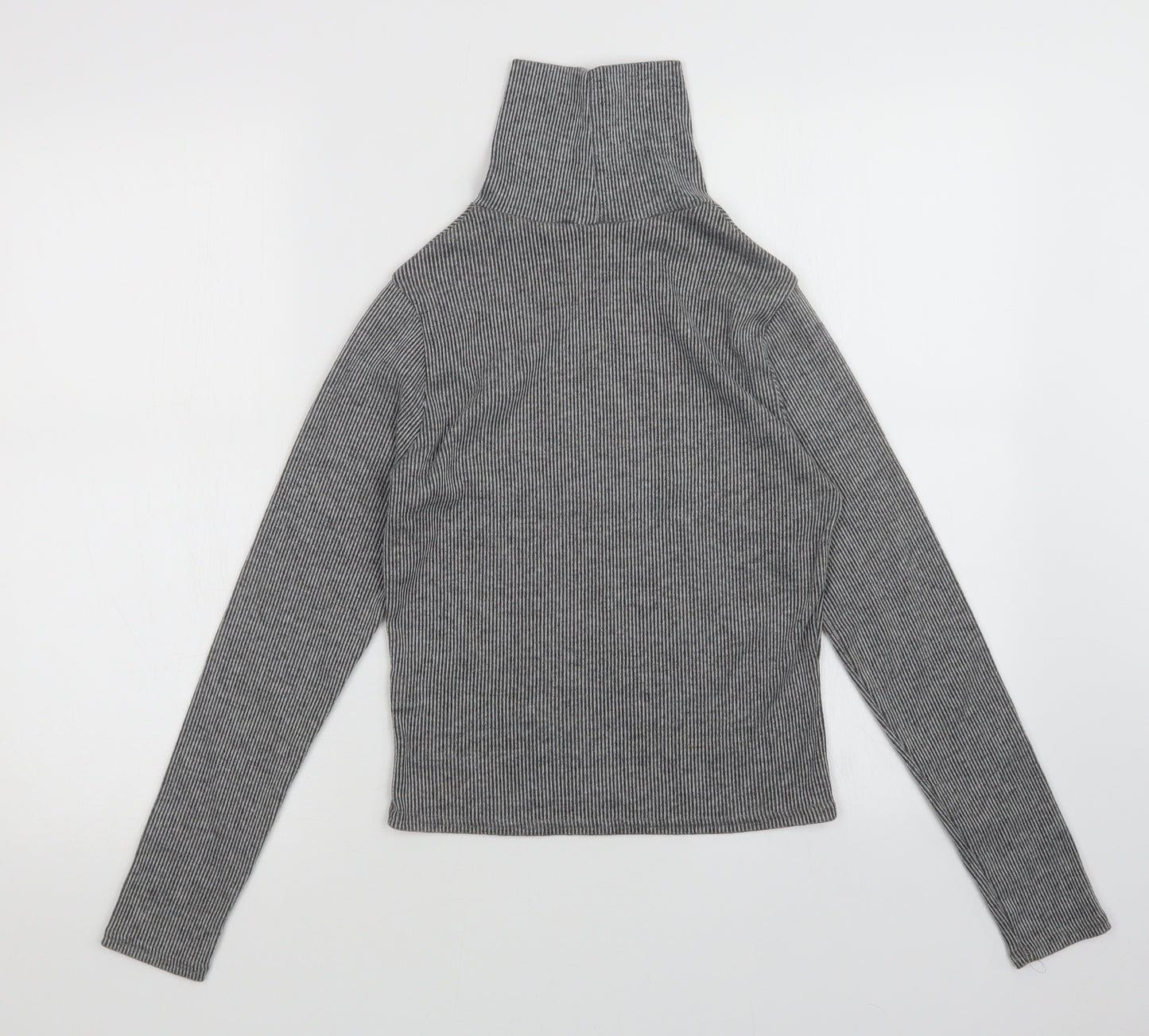 Innocence Womens Grey Striped  Pullover Jumper Size 8