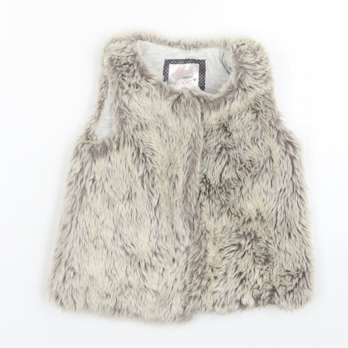 F&F Girls Grey   Cardigan Jumper Size 3-4 Years