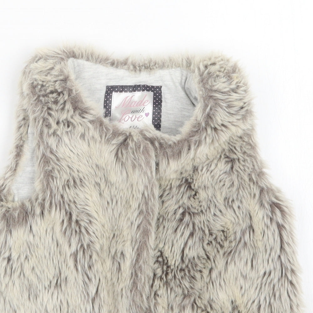 F&F Girls Grey   Cardigan Jumper Size 3-4 Years
