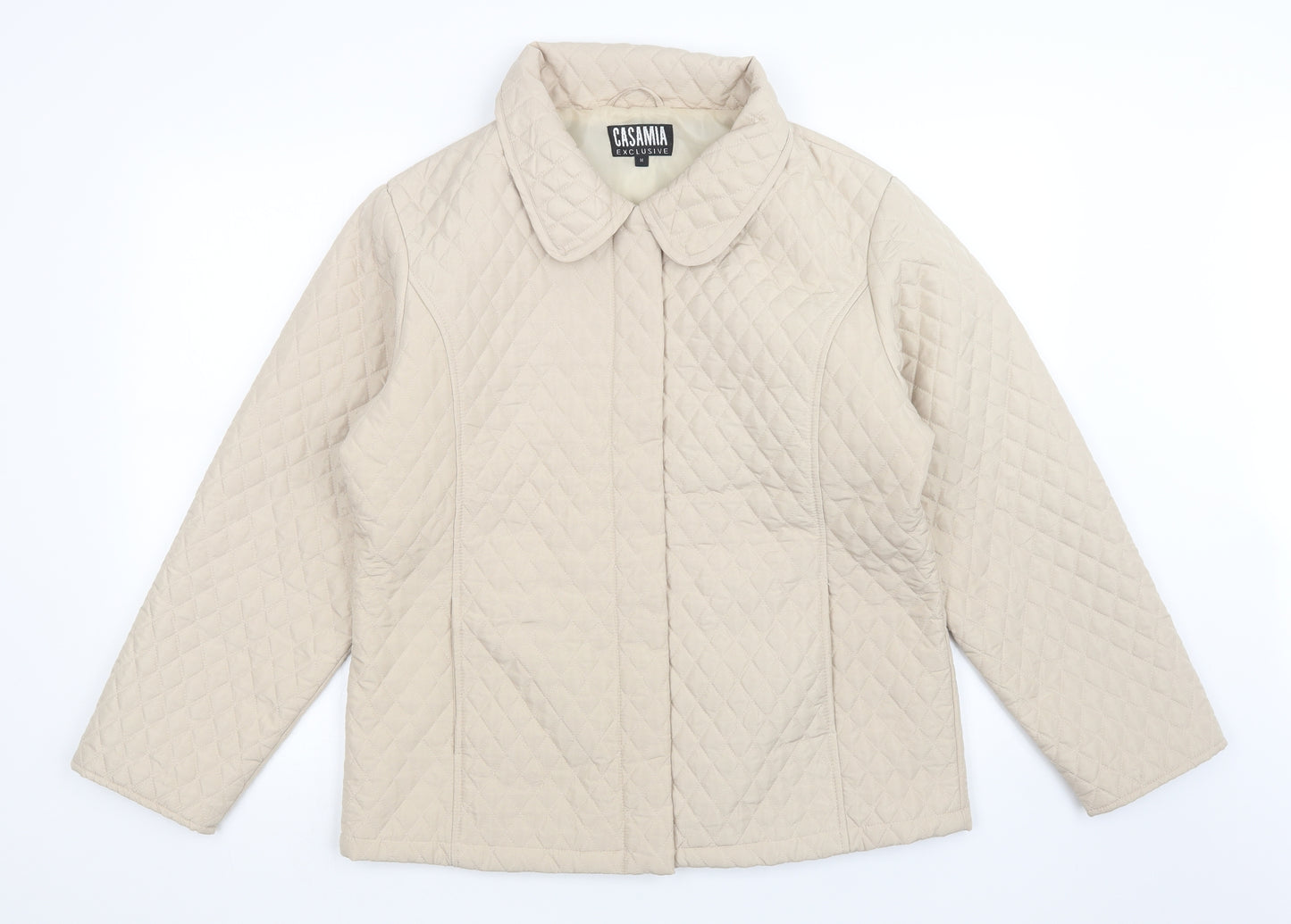 casamia Womens Beige   Quilted Coat Size M