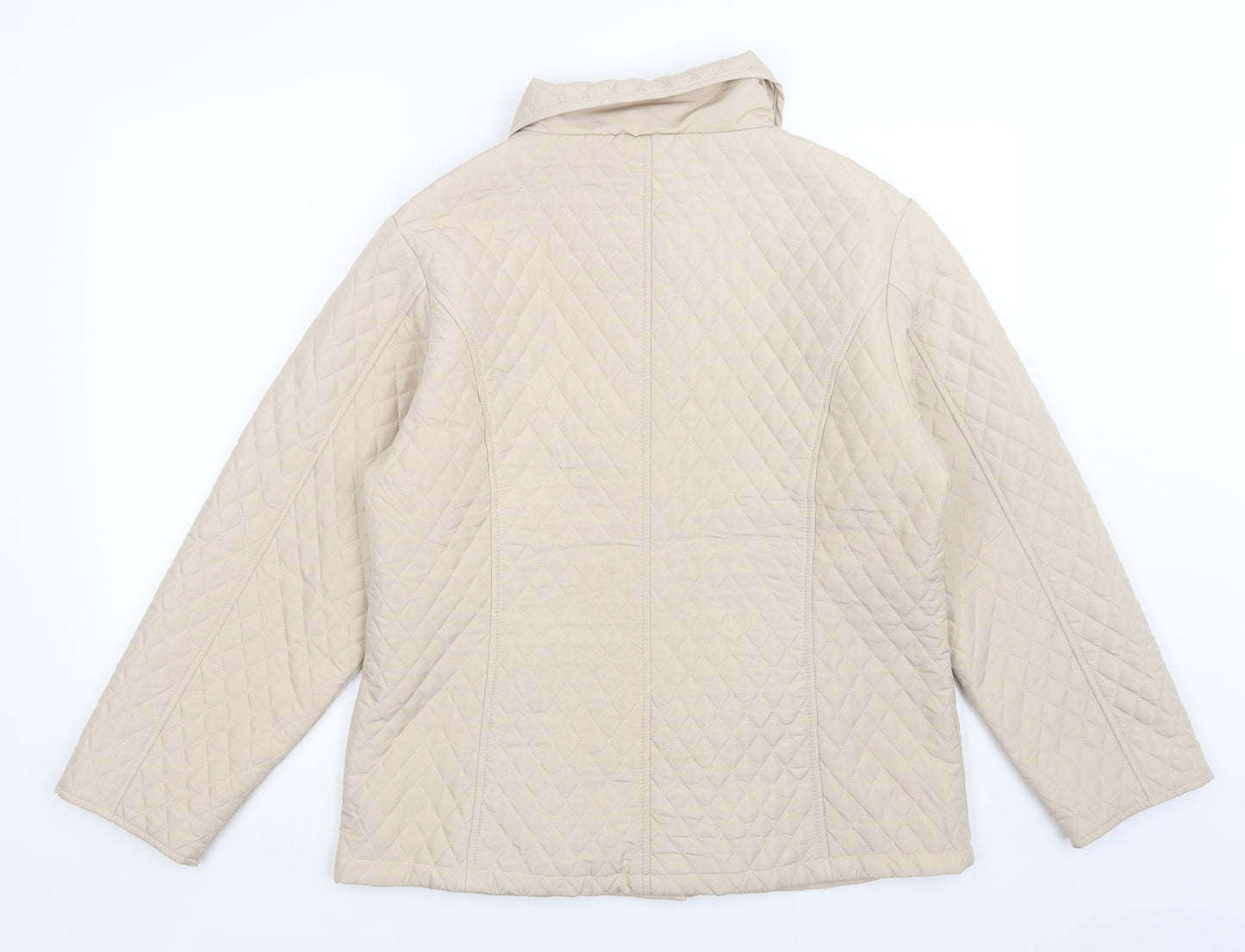 casamia Womens Beige   Quilted Coat Size M