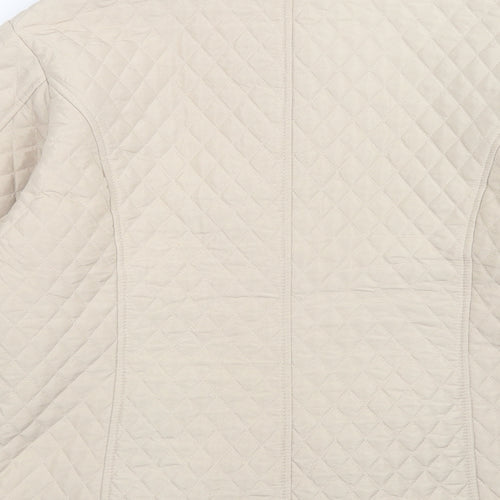 casamia Womens Beige   Quilted Coat Size M