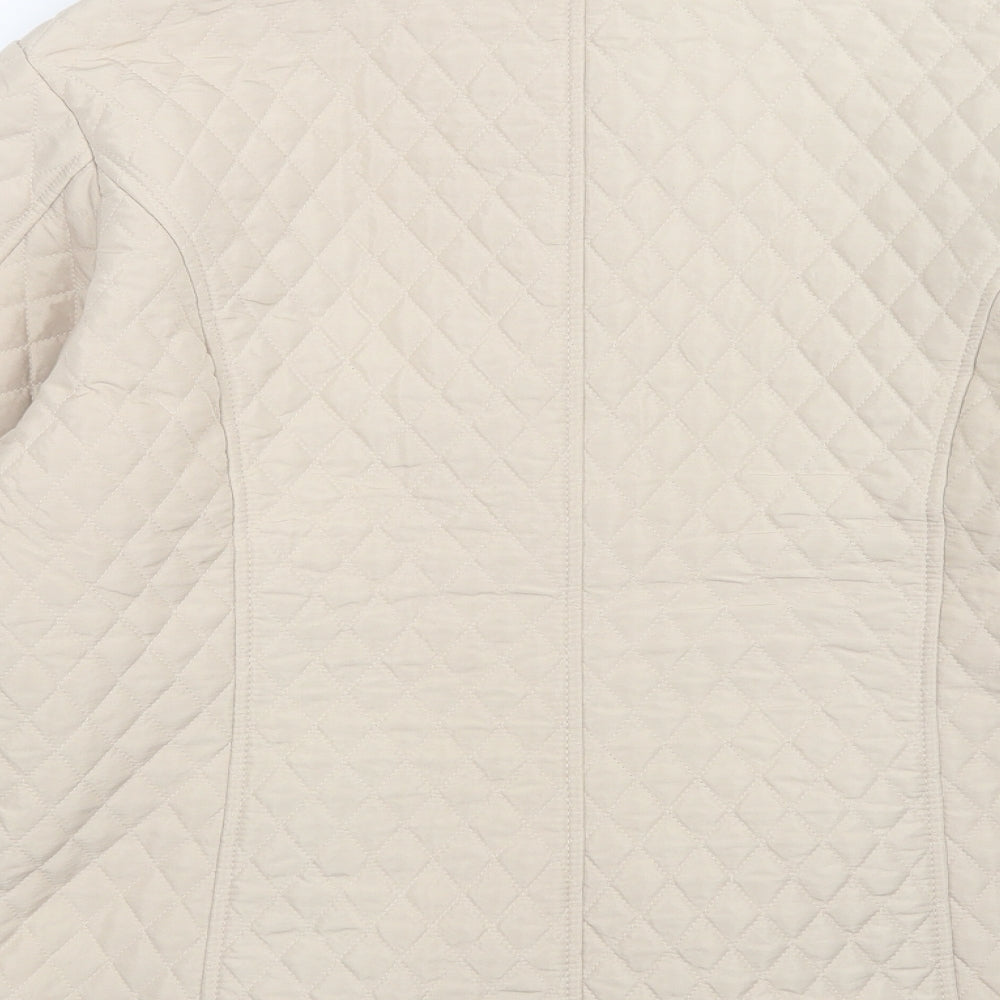 casamia Womens Beige   Quilted Coat Size M