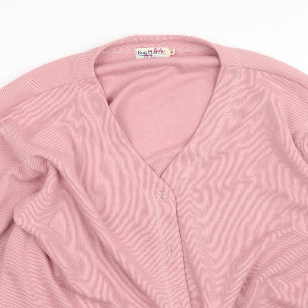 Bonmarché Womens Pink   Cardigan Jumper Size M