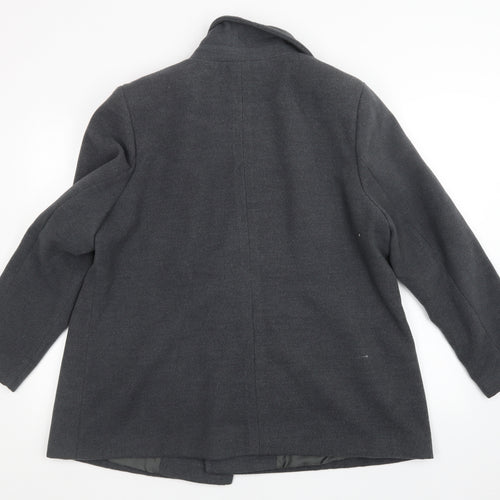 BM Womens Grey   Overcoat Coatigan Size 20