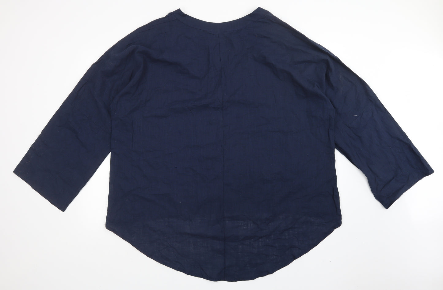 Preworn Womens Blue   Basic Blouse Size 2XL