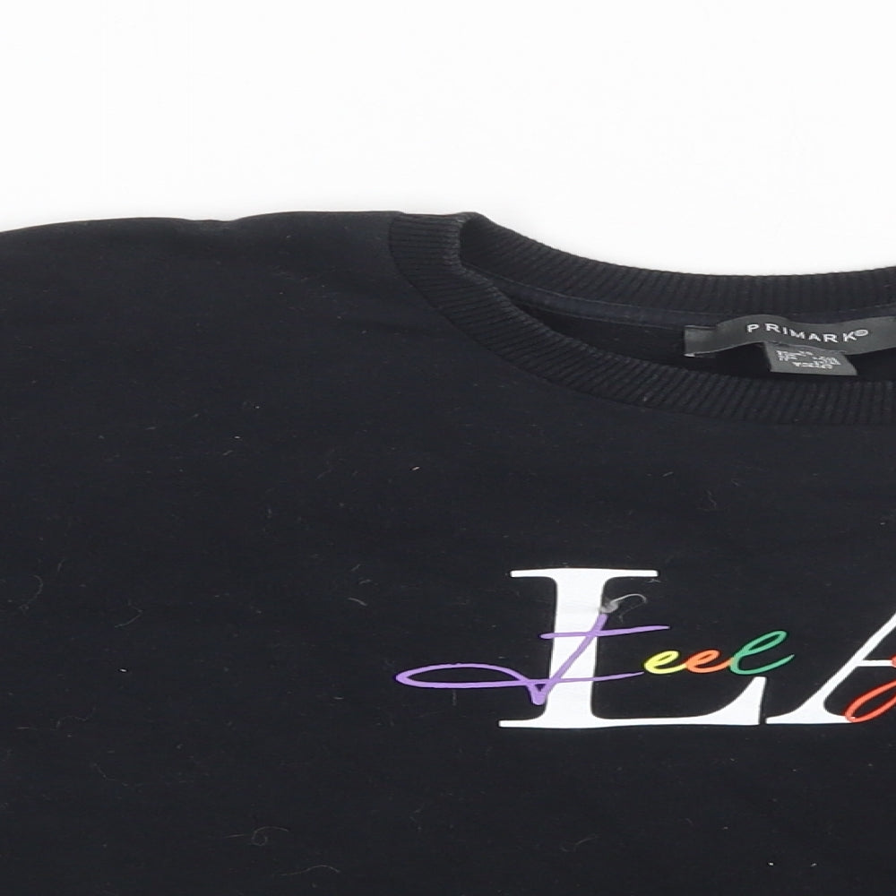 Primark Womens Black   Pullover Sweatshirt Size XS