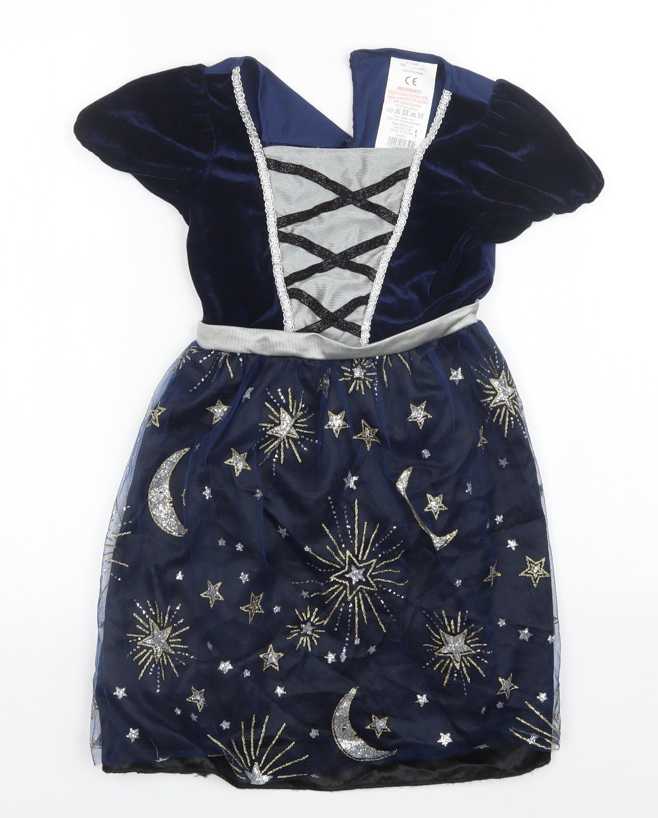 Preworn Girls Blue   A-Line  Size 9-10 Years  - Fancy Dress