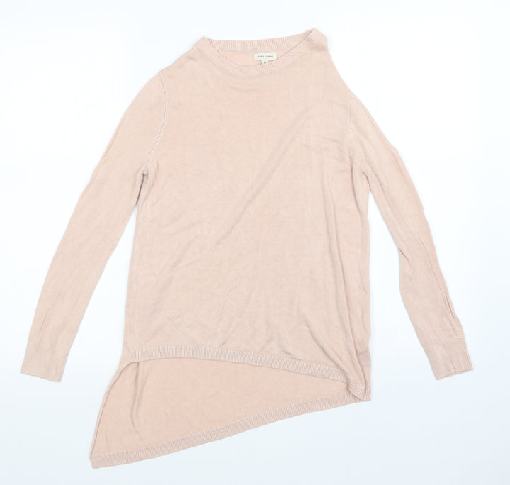 River Island Womens Pink Pullover Jumper Size 6