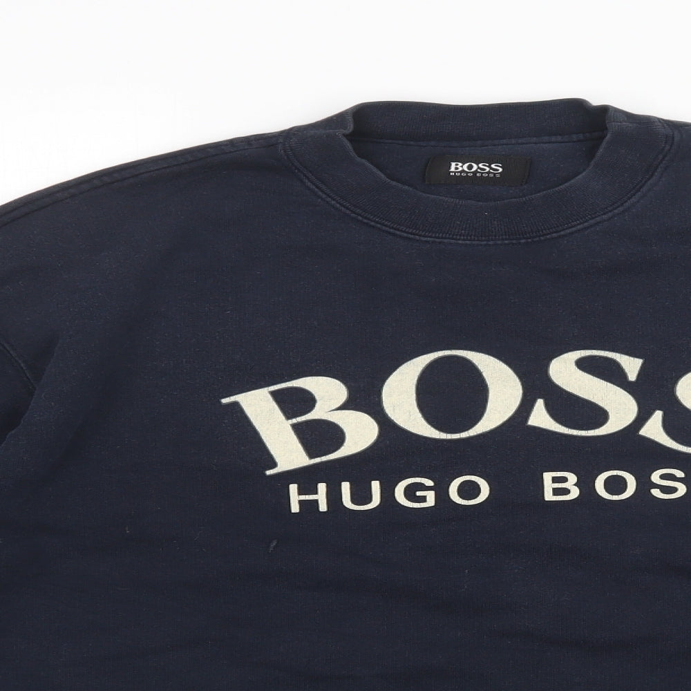 HUGO BOSS Mens Blue   Pullover Sweatshirt