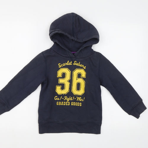 H&M Boys Blue   Pullover Hoodie Size 5-6 Years