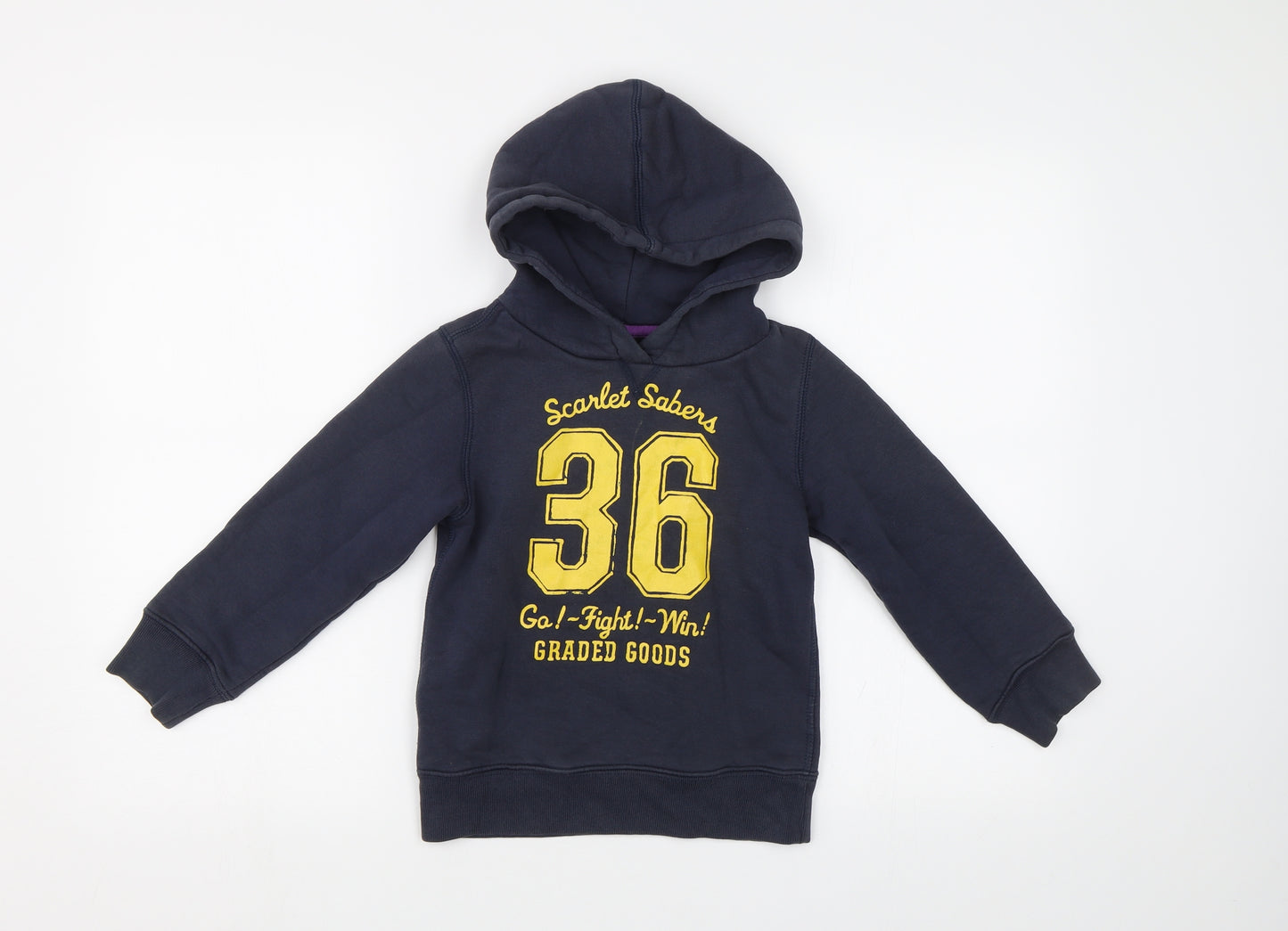 H&M Boys Blue   Pullover Hoodie Size 5-6 Years
