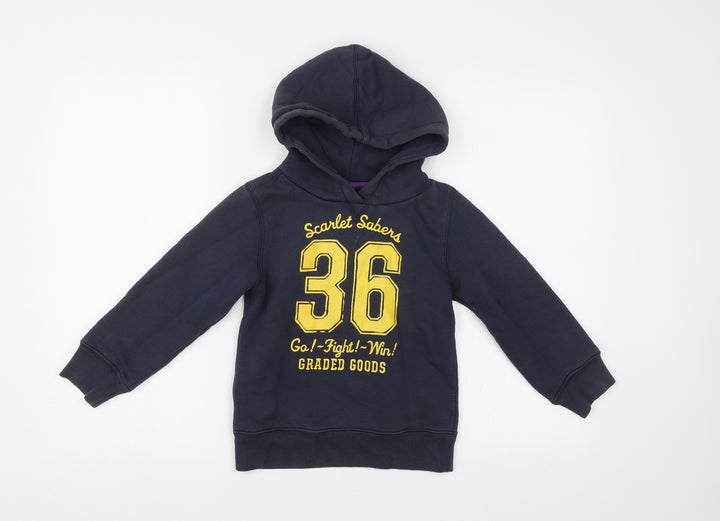 H&M Boys Blue   Pullover Hoodie Size 5-6 Years