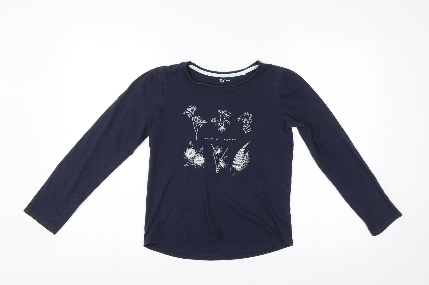 TU Girls Blue   Basic T-Shirt Size 11 Years