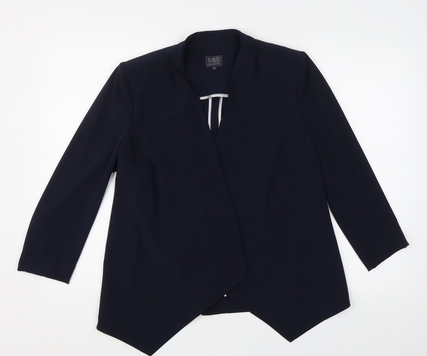 M&S Womens Blue   Jacket Blazer Size 12