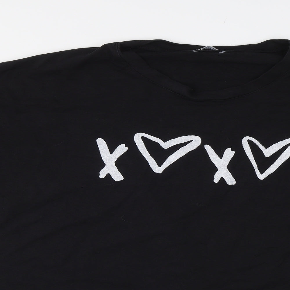 Tillets Womens Black   Pullover Sweatshirt Size XL