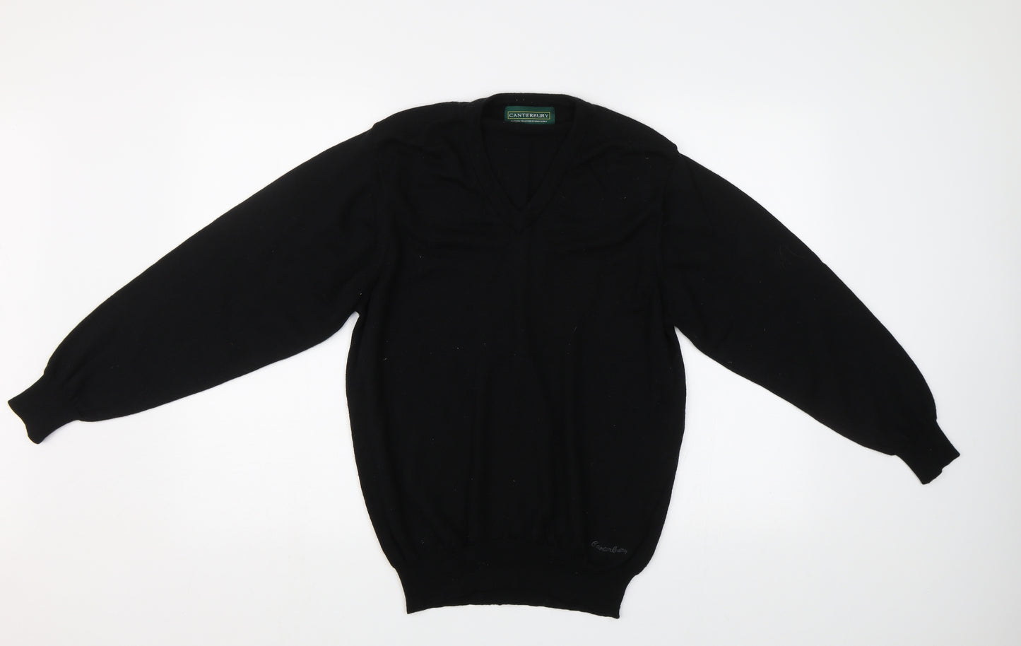 Canterbury Mens Black   Henley Jumper Size M
