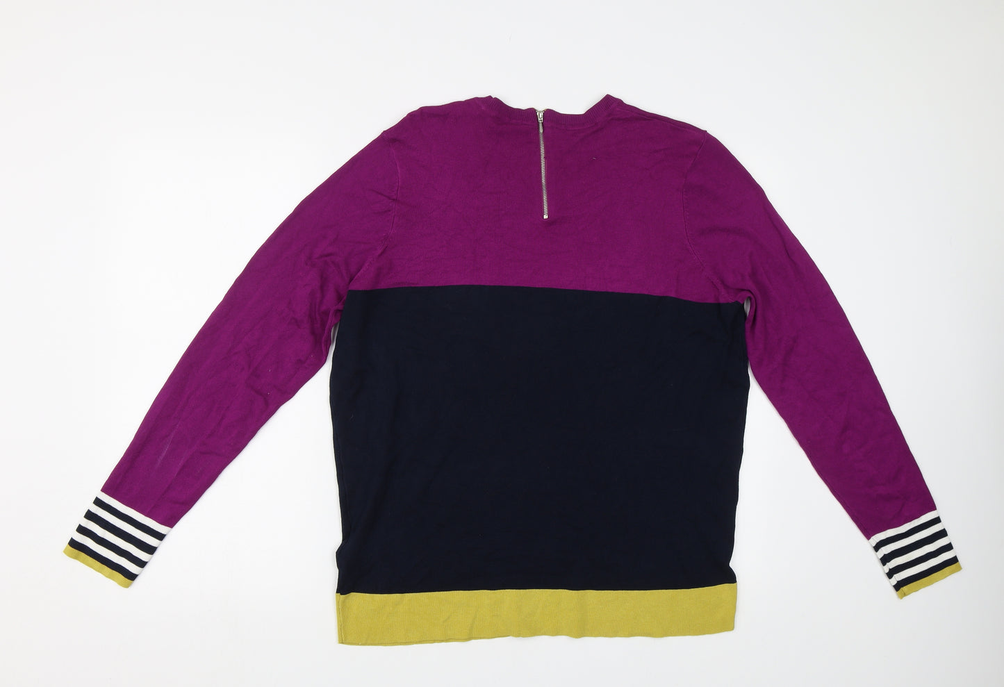 Principles Womens Purple Striped  Pullover Jumper Size 20