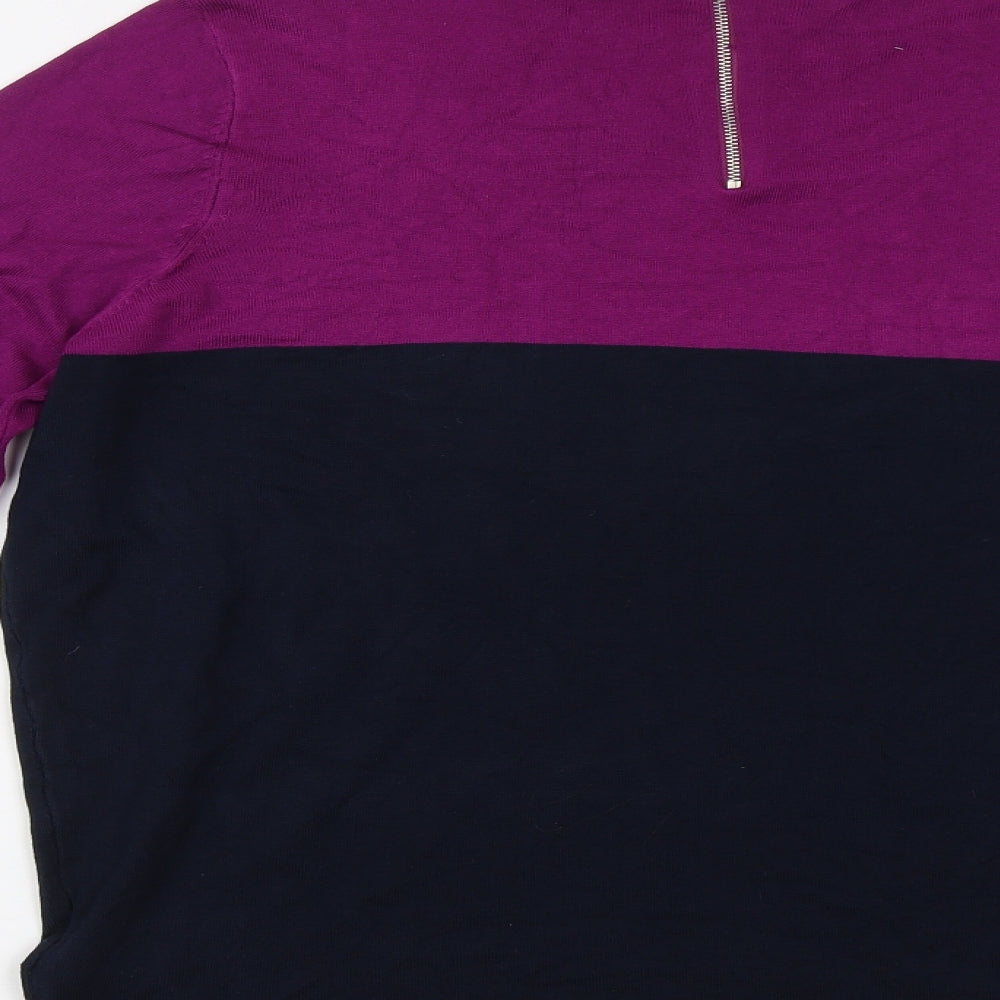 Principles Womens Purple Striped  Pullover Jumper Size 20