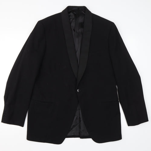 Maenson Mens Black   Jacket Blazer Size L