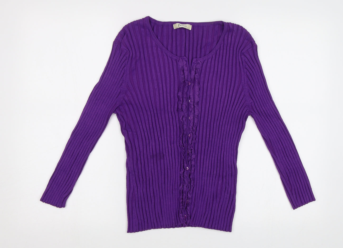 Precis Womens Purple   Cardigan Jumper Size L