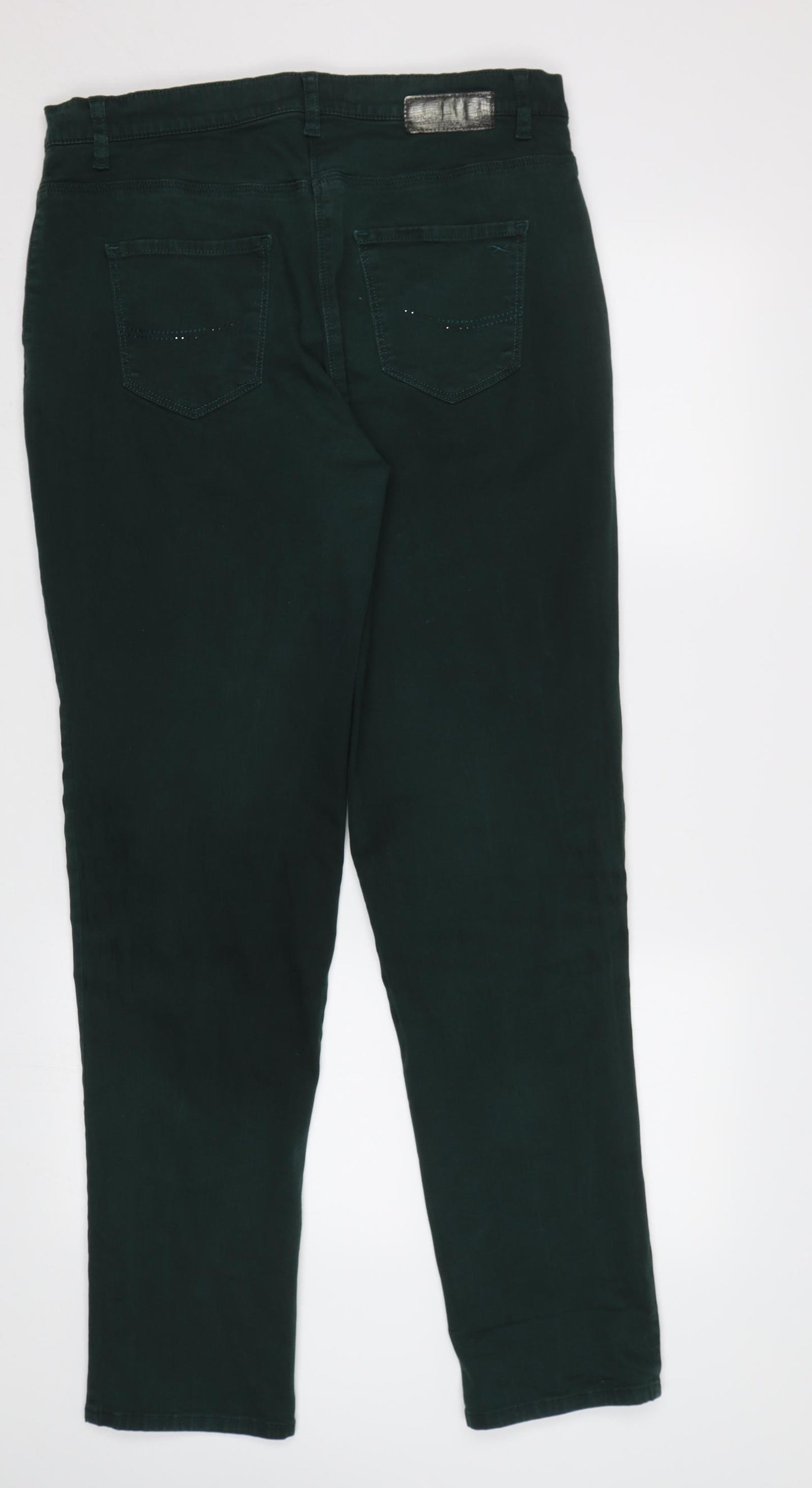 BRAX Womens Green   Straight Jeans Size 16 L32 in
