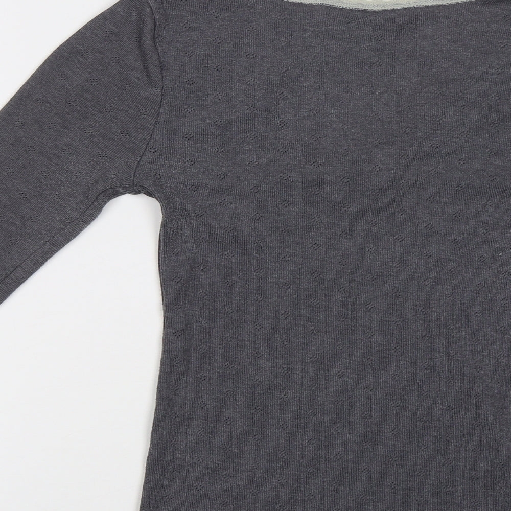 M&S Womens Grey   Top Pyjama Top Size 14