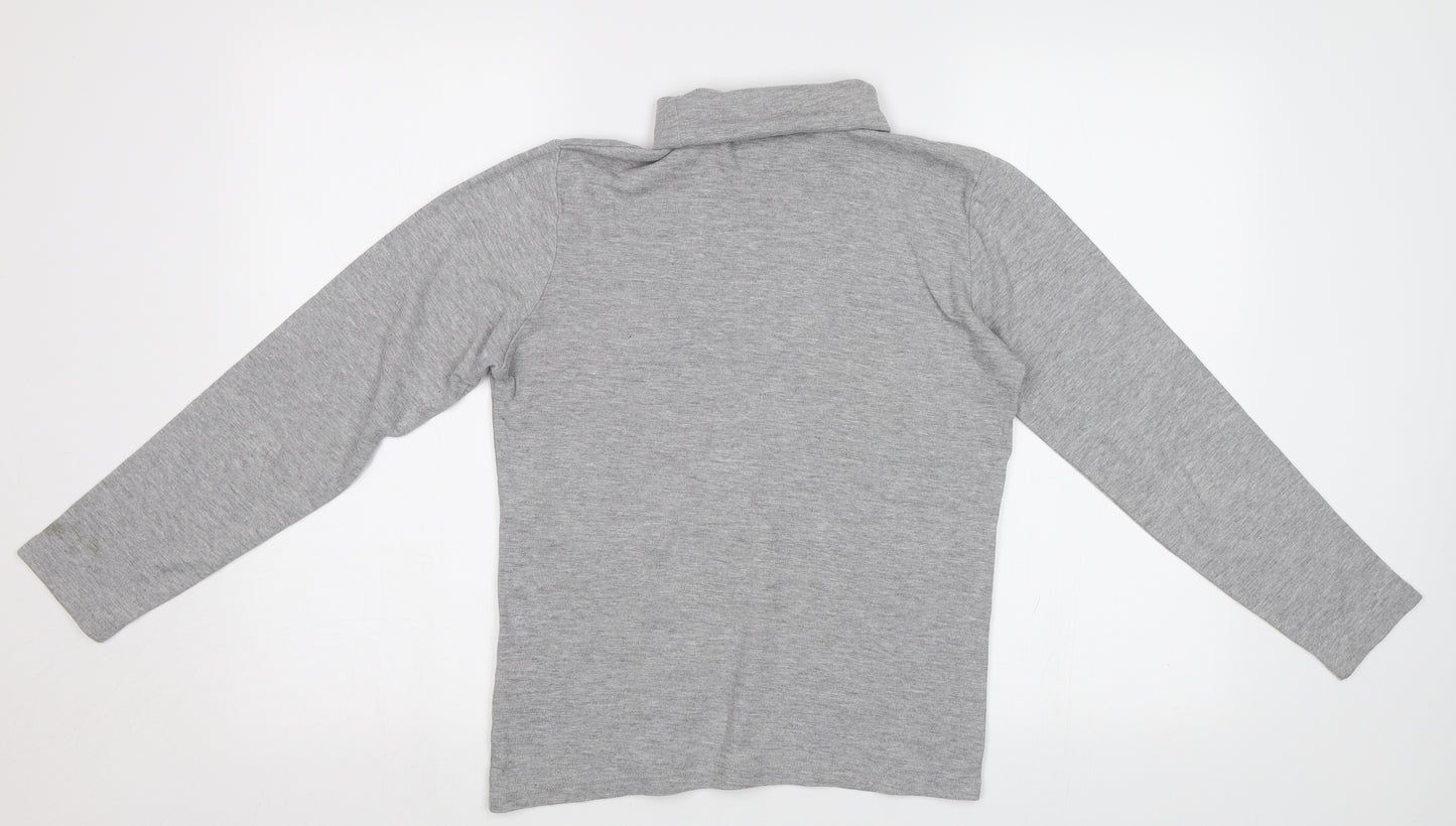 Isle Womens Grey   Basic T-Shirt Size S