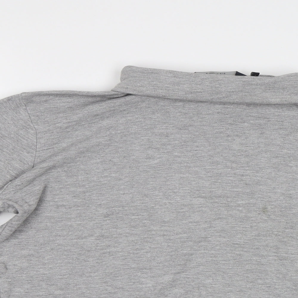 Isle Womens Grey   Basic T-Shirt Size S