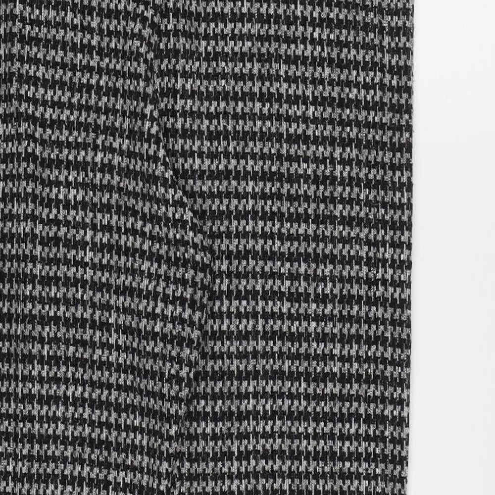 TU Womens Black Houndstooth  Jegging Trousers Size 18 L27 in