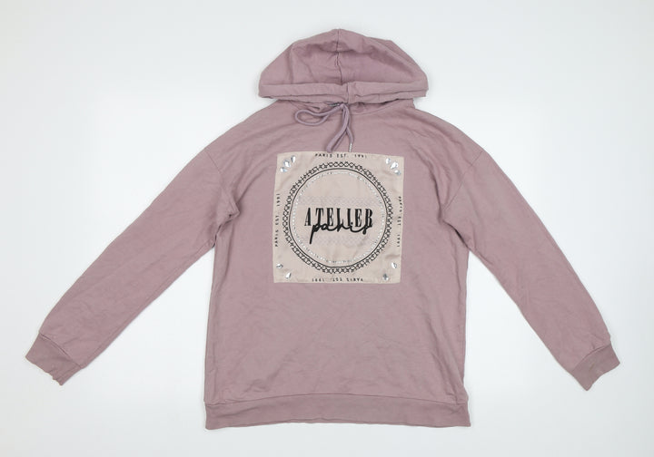 Select Womens Pink Pullover Hoodie Size S