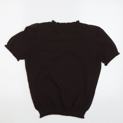 Gloria Estelles  Womens Brown   Basic Blouse Size L