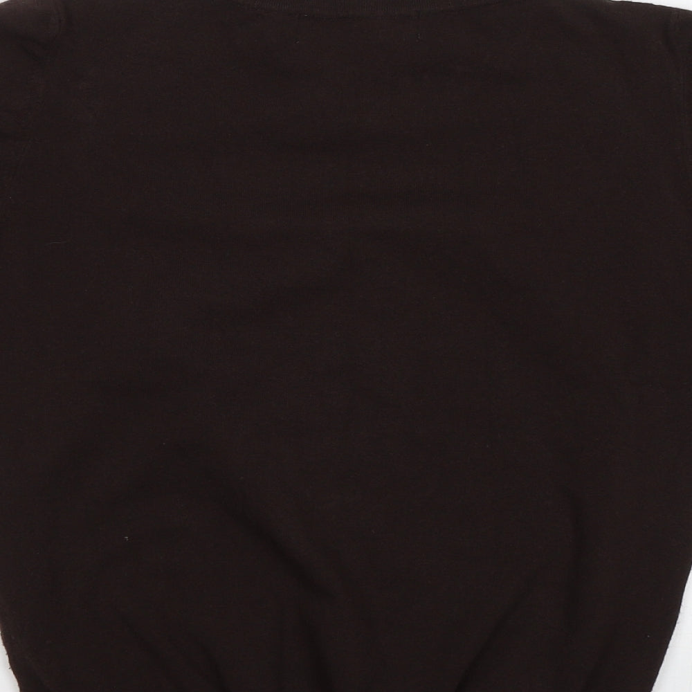 Gloria Estelles  Womens Brown   Basic Blouse Size L
