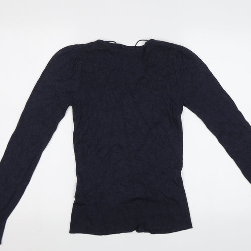 Yessica Womens Blue  Knit Cardigan Jumper Size XS