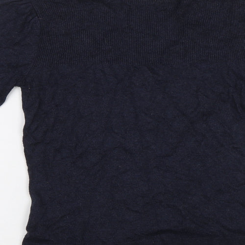 Yessica Womens Blue  Knit Cardigan Jumper Size XS