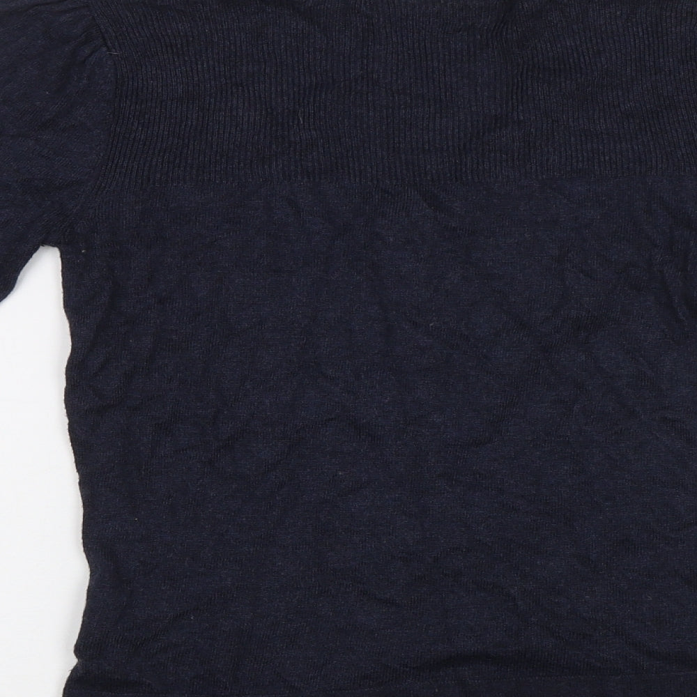 Yessica Womens Blue  Knit Cardigan Jumper Size XS
