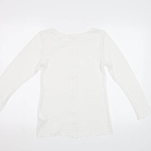 H&M Womens White   Basic Blouse Size S
