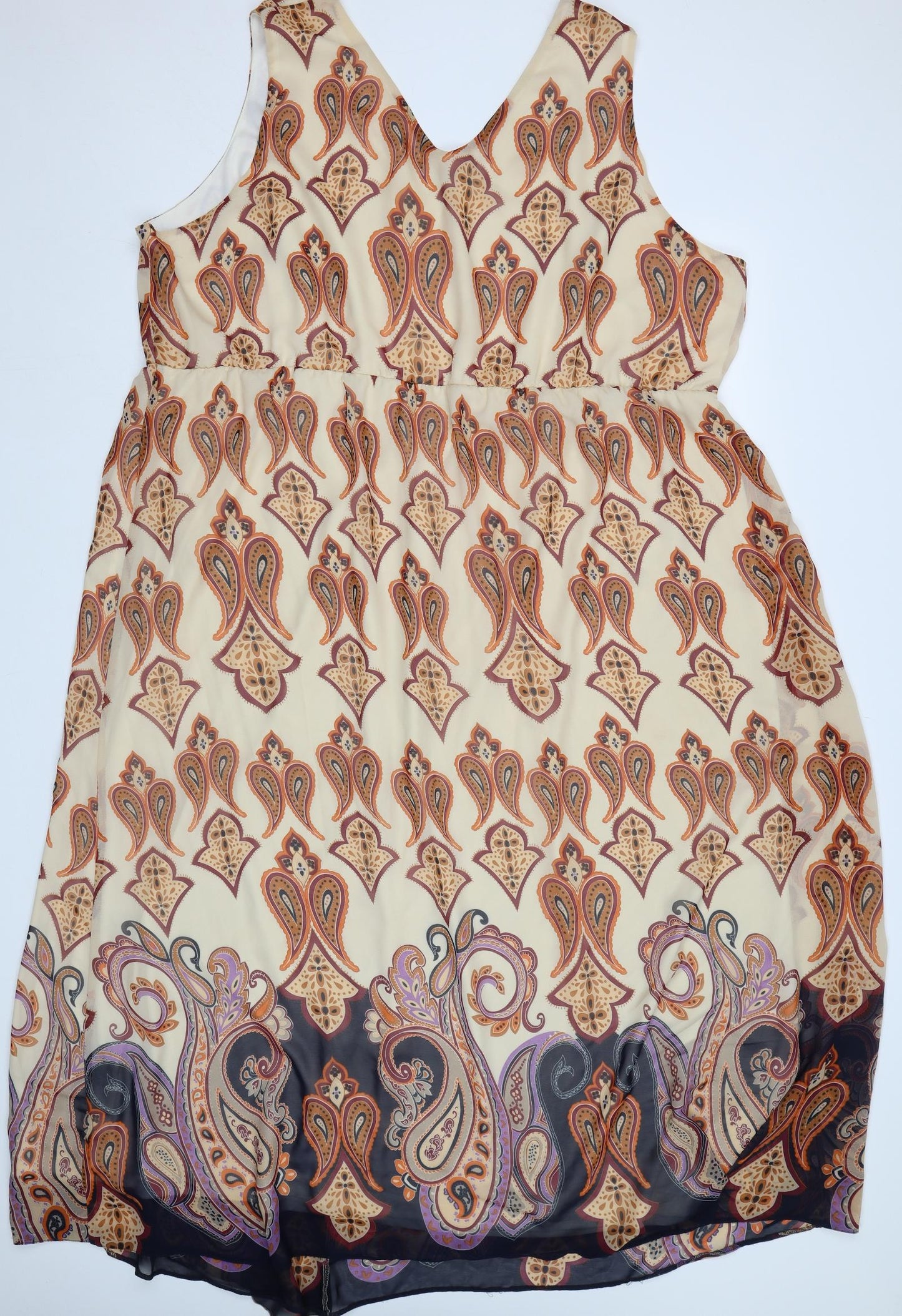 Grazia Womens Multicoloured Paisley  Maxi  Size 28