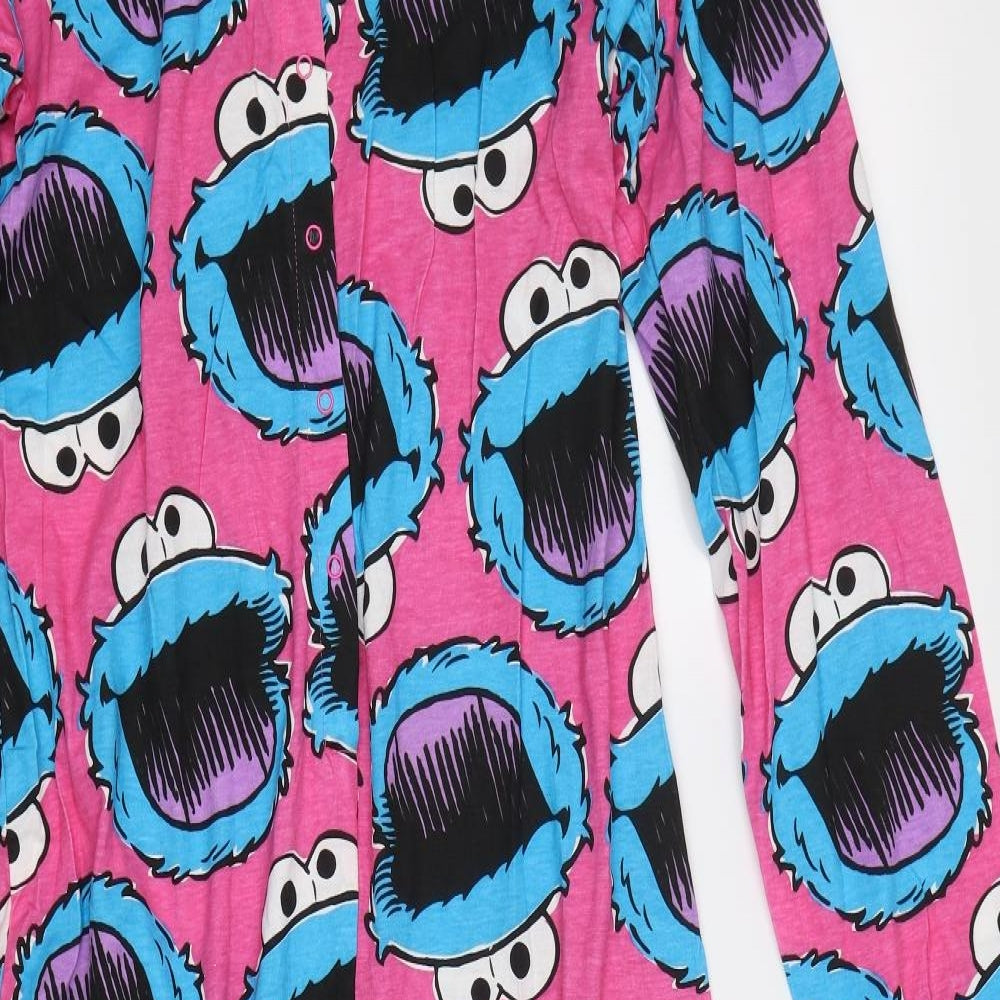 New Look Girls Pink    Bodysuit Size 14-15 Years  - Cookie Monster Onesie