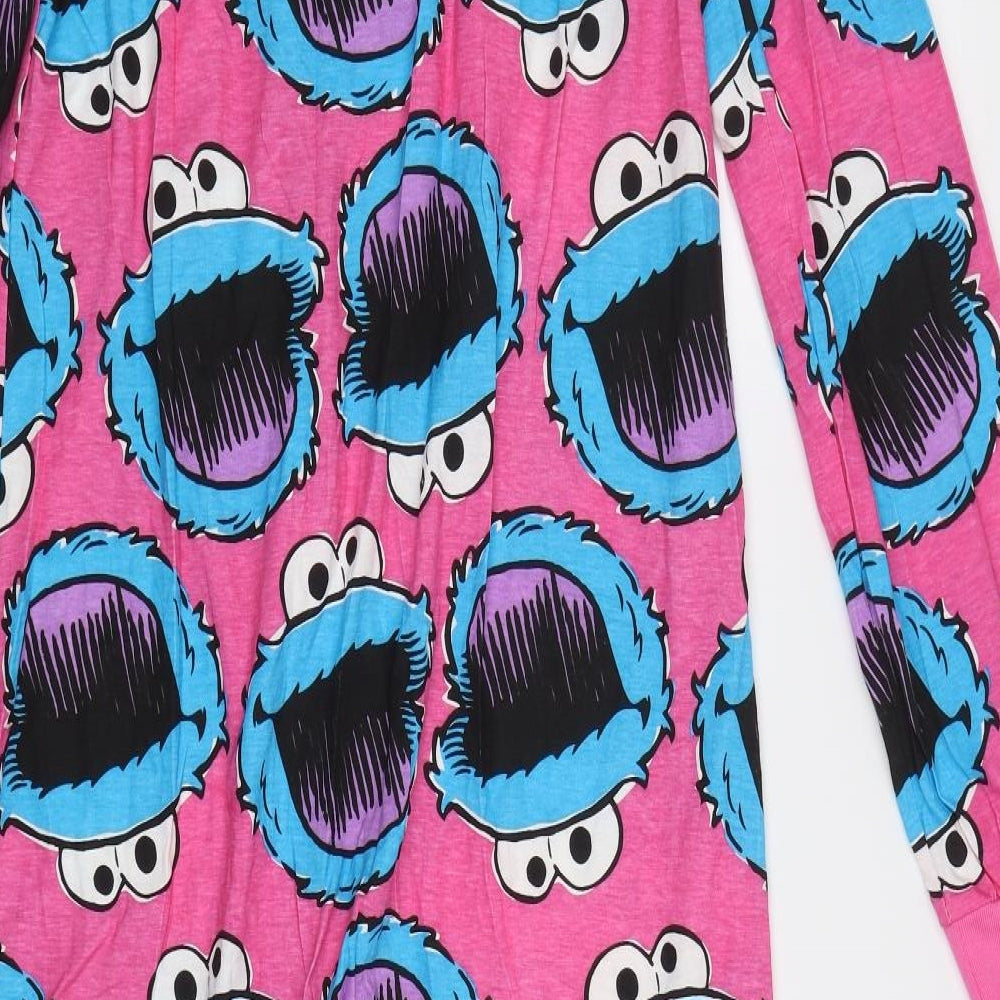 New Look Girls Pink    Bodysuit Size 14-15 Years  - Cookie Monster Onesie