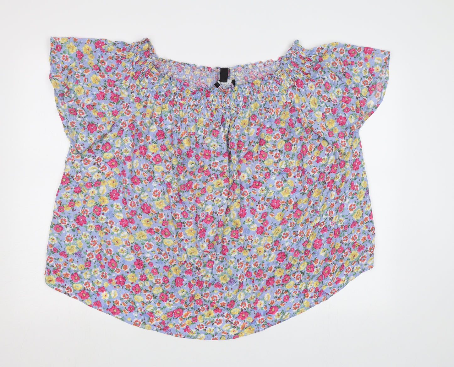 New Look Womens Multicoloured Floral  Basic Blouse Size 26