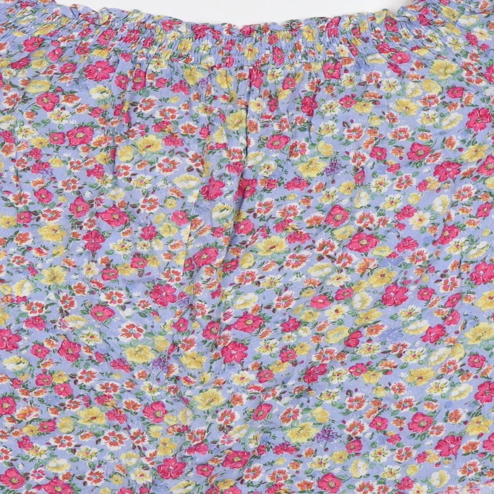 New Look Womens Multicoloured Floral  Basic Blouse Size 26