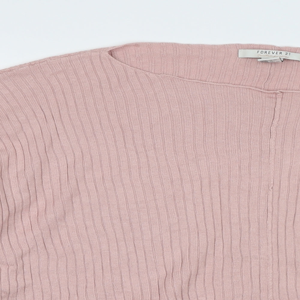 FOREVER 21 Womens Pink   Pullover Sweatshirt Size M