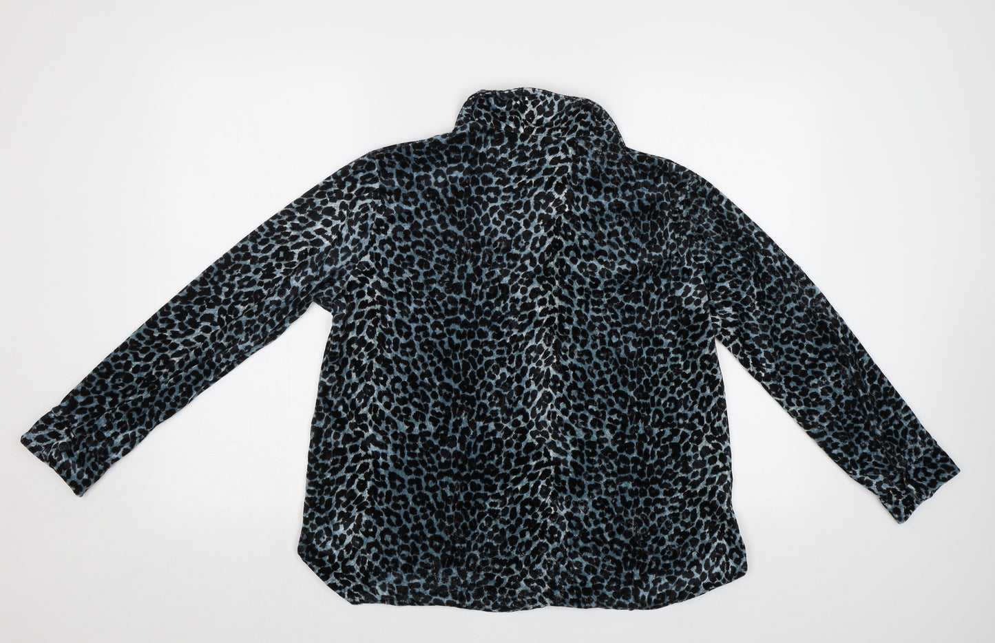 Bonmarché Womens Green Animal Print  Basic Button-Up Size 14