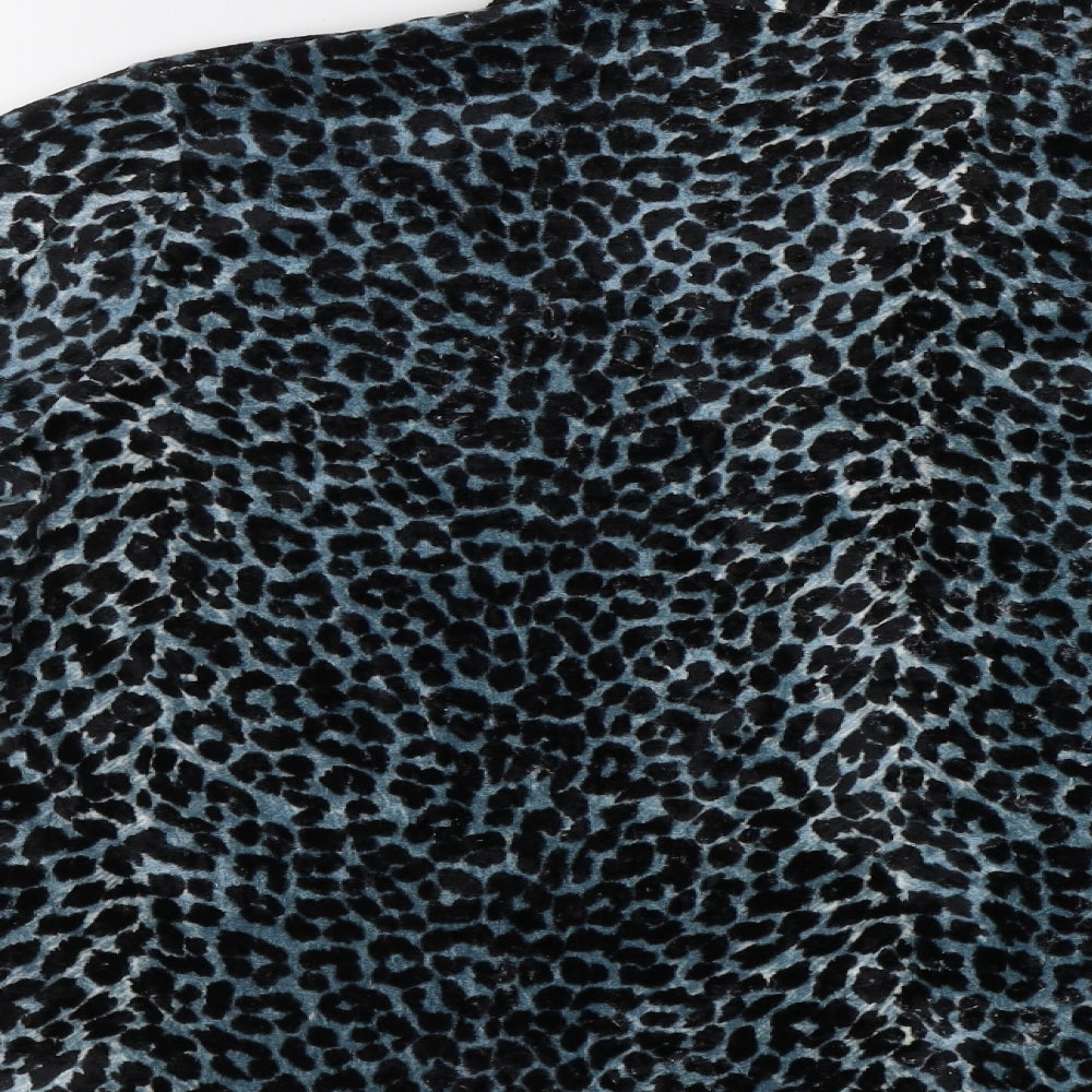 Bonmarché Womens Green Animal Print  Basic Button-Up Size 14