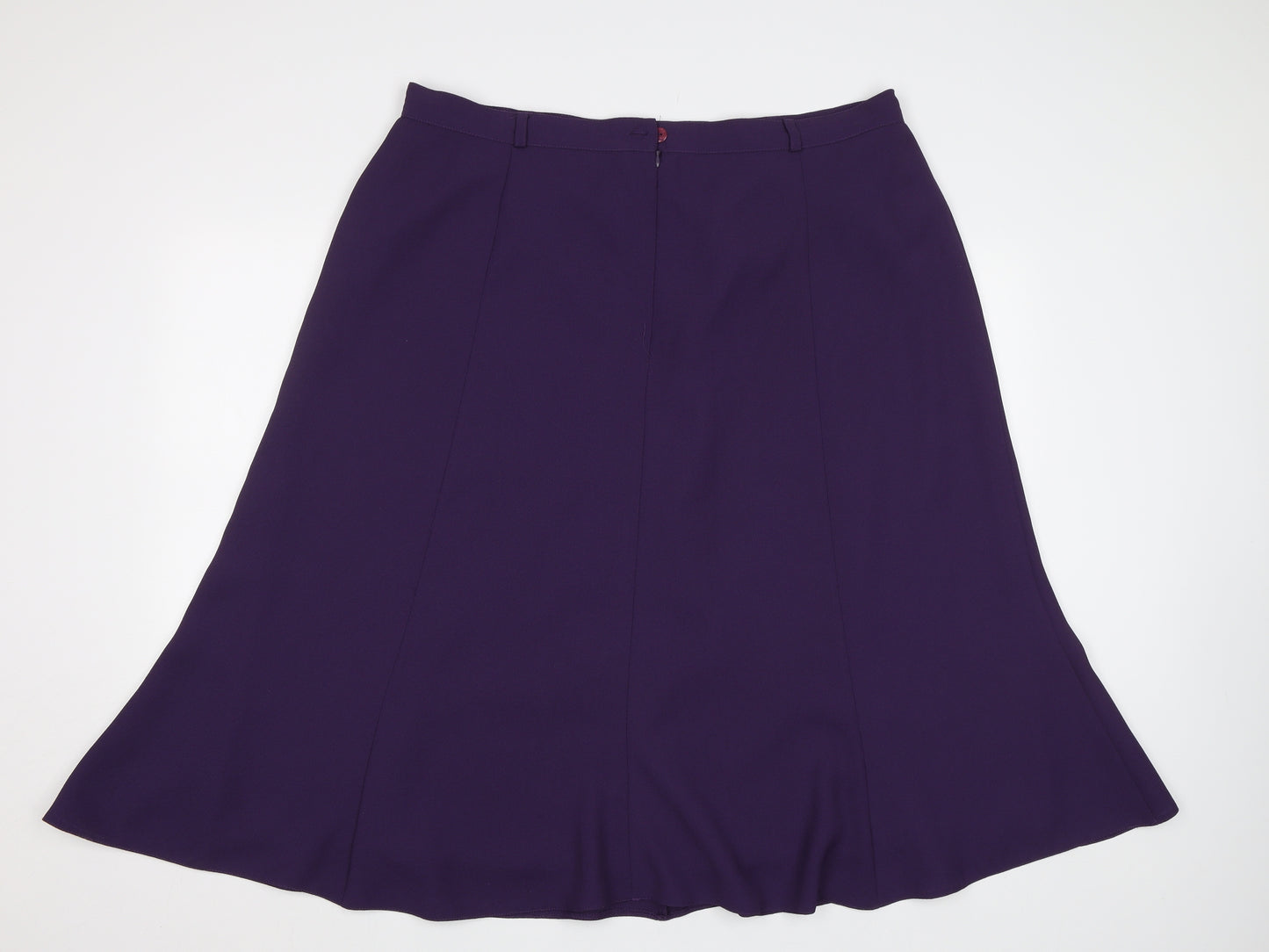 Bonmarché Womens Purple   Flare Skirt Size 24