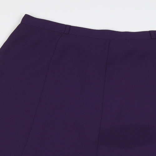 Bonmarché Womens Purple   Flare Skirt Size 24