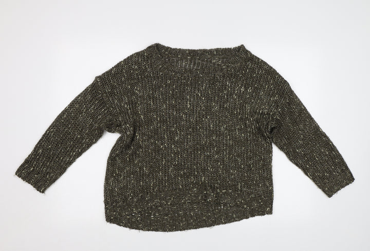 Oasis Womens Green Pullover Jumper Size M
