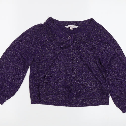 Matthew Williamson Girls Purple   Cardigan Jumper Size 11 Years
