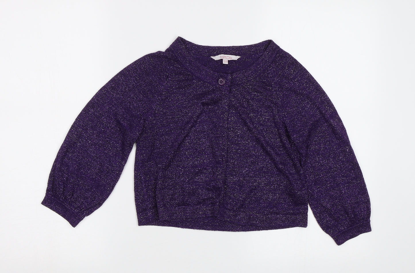 Matthew Williamson Girls Purple   Cardigan Jumper Size 11 Years